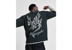 Ed Hardy Panther Dragon Double Sleeve T-Shirt