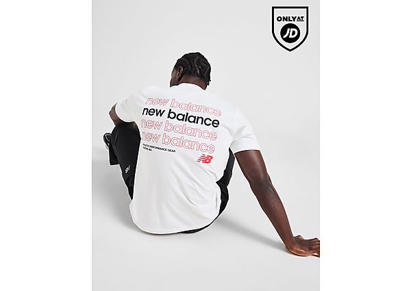 New Balance Linear Stack TShirt White