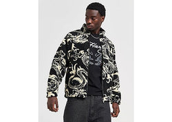 Ed Hardy All Over Print Fleece Jacket Black