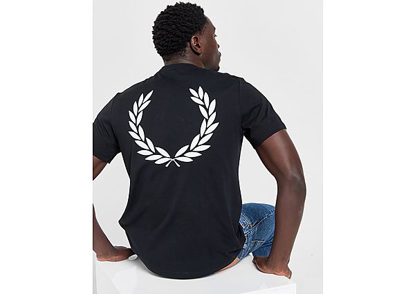 Fred Perry Back Laurel Wreath T Black