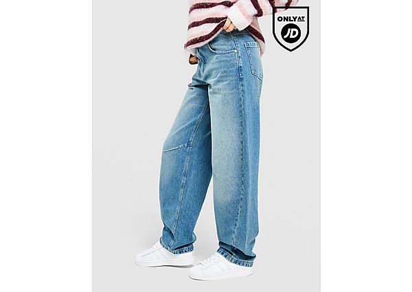 Unlike Humans Mid-Rise Barrel Jeans