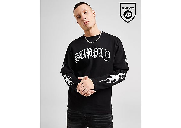 Supply & Demand Corey Long Sleeve T-Shirt Black