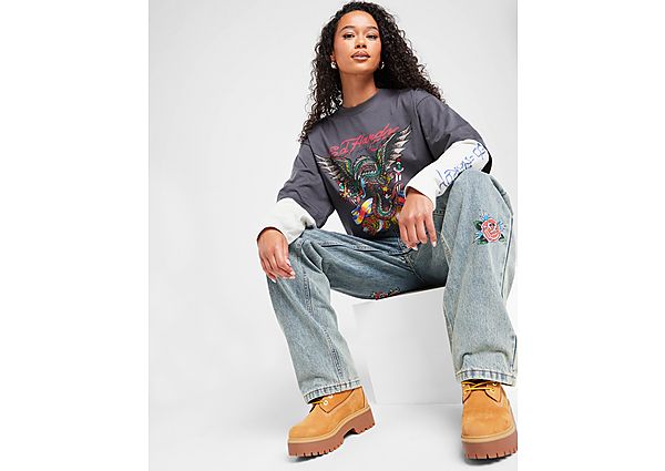 Ed Hardy Dragon Double Sleeve T-Shirt