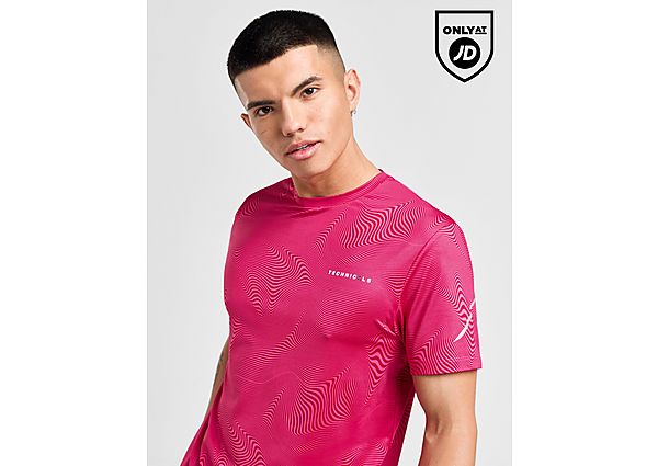 Technicals Bilrost All Over Print T-Shirt Pink