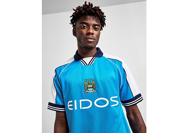 Score Draw Manchester City Fc '00 Retro Home Shirt Blue