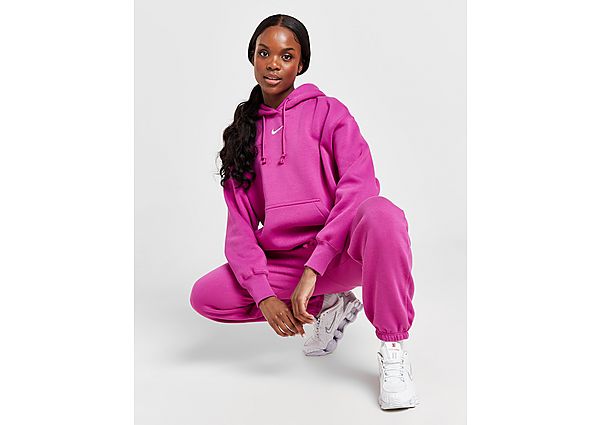 Nike Phoenix Oversized Hoodie Hot Fuchsia Sail