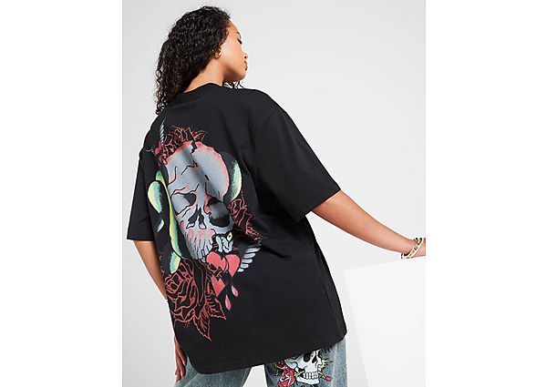 Ed Hardy Snake Skull Boyfriend T-Shirt