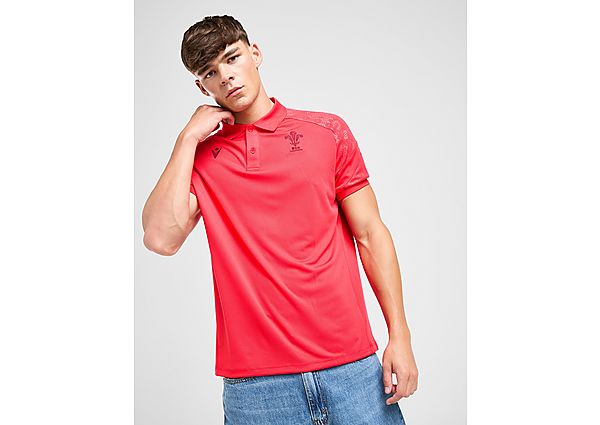 Macron Welsh Rugby Travel Polo Shirt