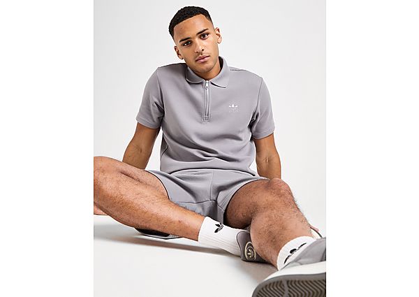 adidas Originals Waffle Polo Shirt Grey