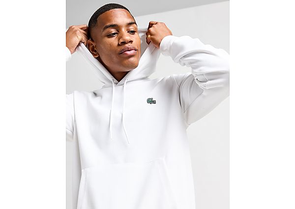 Lacoste Double Knit Overhead Hoodie White