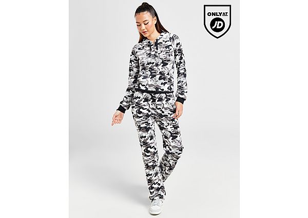 JUICY COUTURE Diamante Velour Camo Track Pants