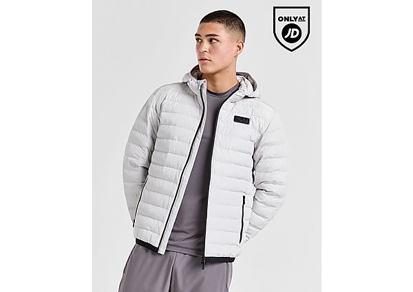 EA7 Emporio Armani Badge Baffle Jacket Grey