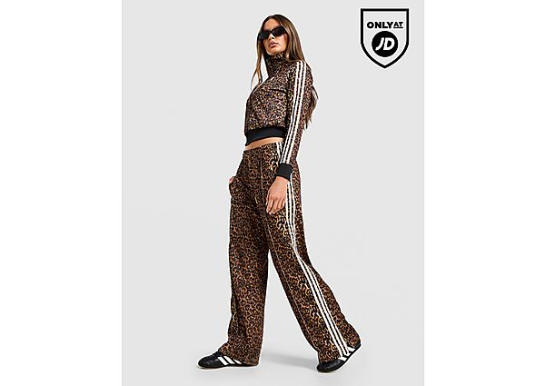 adidas Originals All Over Leopard Print Oversized Track Pants