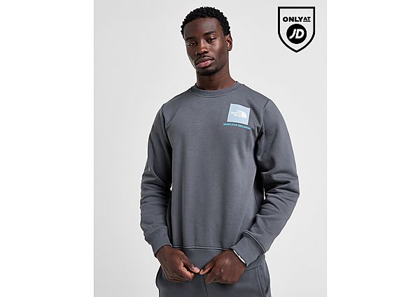 The North Face Fine Box Crew Sweatshirt Charcoal