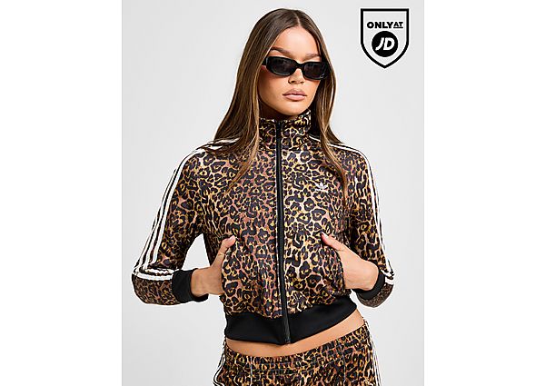 adidas Originals Firebird All Over Leopard Print Track Top