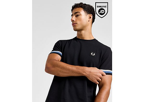 Fred Perry Cuff Pique T-Shirt Black