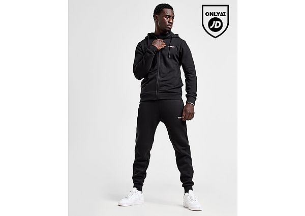 McKenzie Essential Full Zip Hooded Tracksuit Black