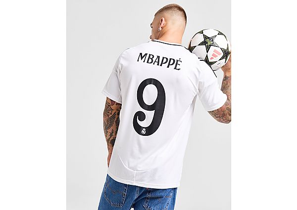 adidas Real Madrid 2024/25 Mbappe Home Shirt White