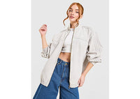 adidas Originals Oversized Denim Firebird Track Top grey