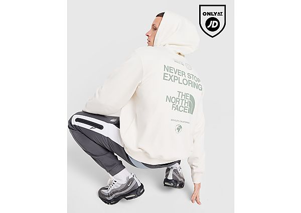 The North Face Notes Oversized Hoodie White