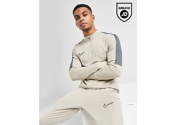 Nike Academy 1/4 Zip Top Stone Iron Grey Black