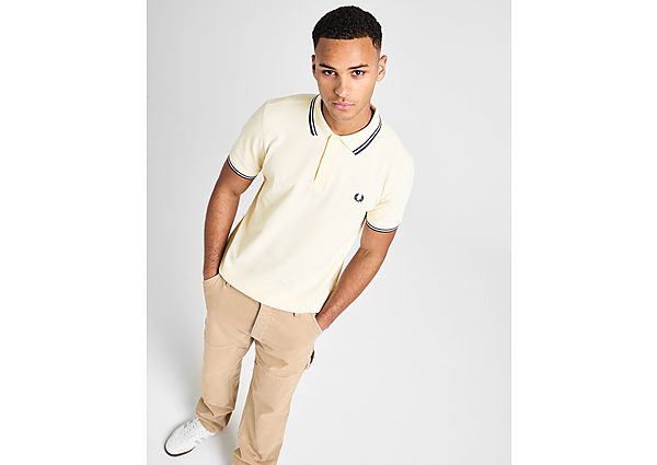 Fred Perry Twin Tipped Polo Shirt White