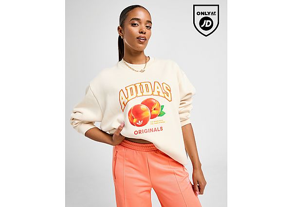 adidas Originals Peach Graphic Crew Sweatshirt