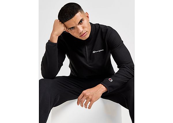 Champion Fleece 1/4 Zip Top Black