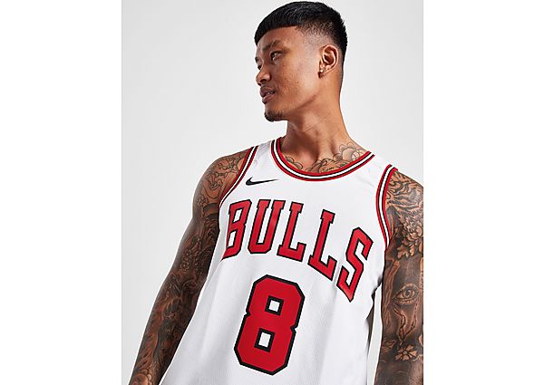 Nike Nba Chicago Bulls Lavine #8 Swingman Jersey White