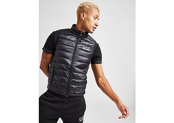 EA7 Bubble Padded Gilet Black