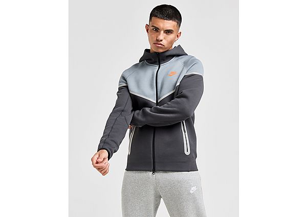 Nike Tech Fleece Reflective Full Zip Hoodie Grey