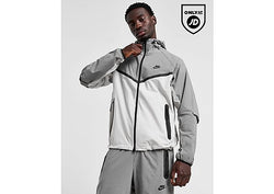 Nike Tech Woven Full Zip Hooded Jacket Light Iron Ore Flat Pewter Black