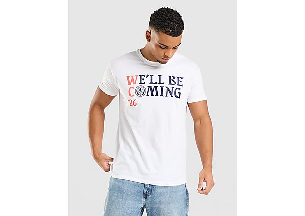 Official Team Scotland We\'ll Be Coming 2026 T-Shirt white