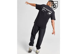 New Balance Linear Back Print T-Shirt Black