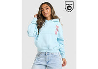 Unlike Humans Patch Boxy Hoodie blue