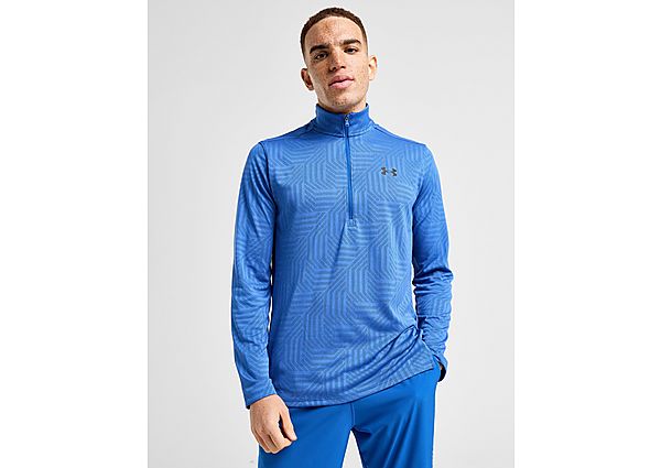 Under Armour Geotessa 1 4 Zip Top Tech Blue