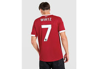adidas Liverpool FC 2025/26 Wirtz #7 Home Shirt red