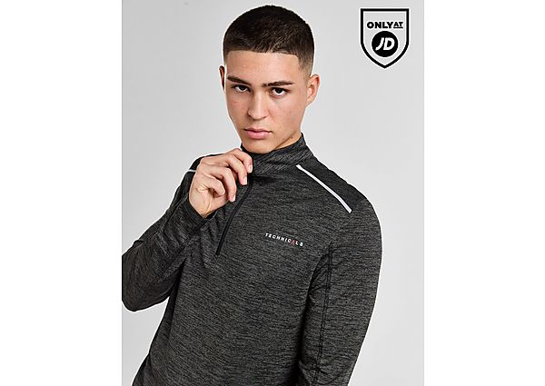 Technicals Span 1/4 Zip Top Black