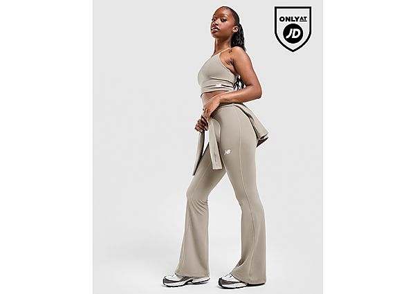 New Balance Logo U-Seam Flared Leggings