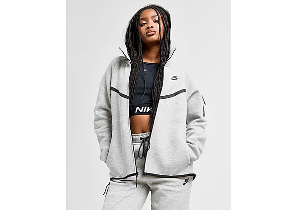 Nike Tech Fleece Full Zip Hoodie Dark Grey/Black