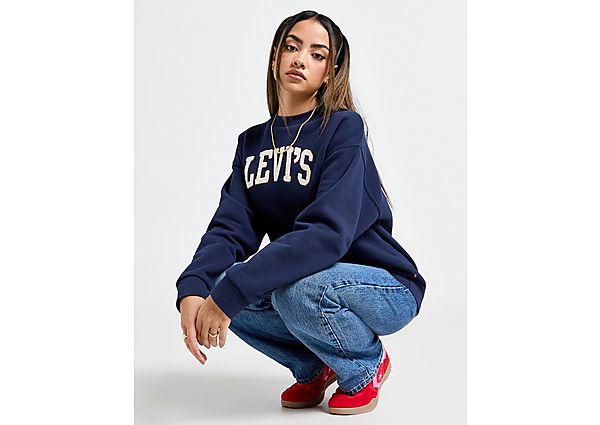 LEVI'S Varsity Crew Sweatshirt Blue