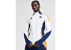 Adidas Real Madrid Tiro 24 1/4 Zip Training Top White