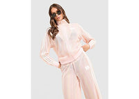 adidas Originals Crochet Football Track Top pink