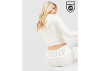 JUICY COUTURE Logo Fold Over Flare Leggings white
