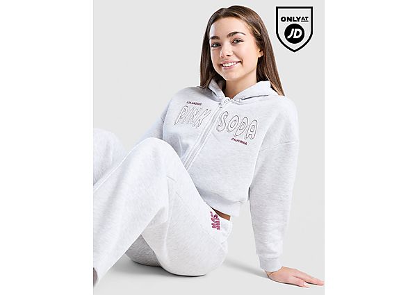 Pink Soda Sport Girls\' Sage Crop Full Zip Hoodie Junior