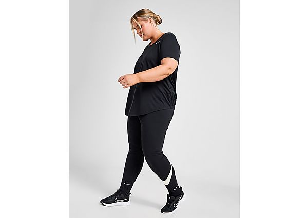 Nike Plus Size Swoosh Leggings Black Sail