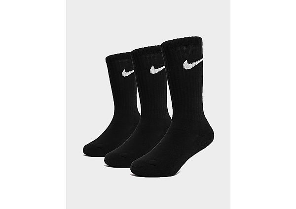 Nike 3Pack Crew Socks Junior Black