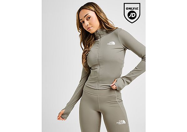 The North Face Rib Long Sleeve Full Zip Top