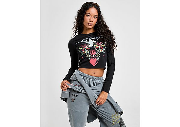 Ed Hardy Heart Cross Long Sleeve T-Shirt
