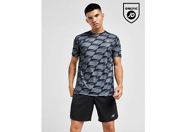 New Balance All Over Print T-Shirt Grey